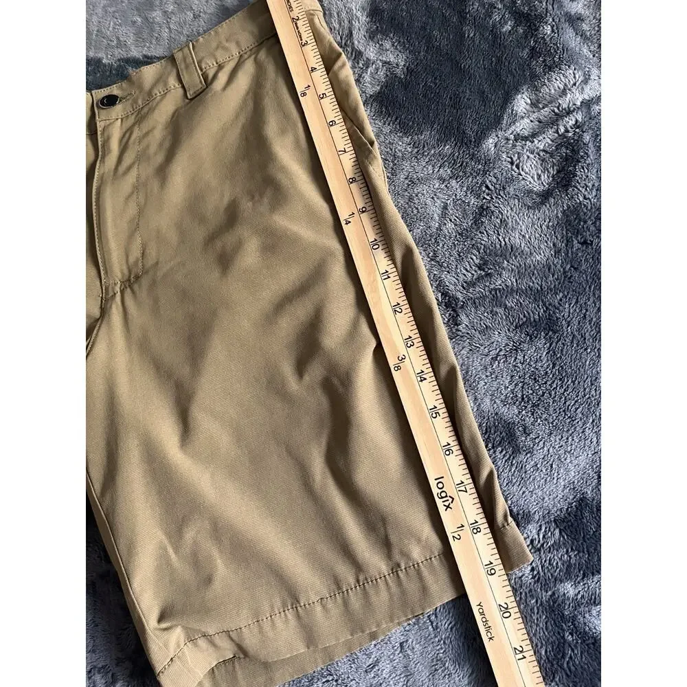 Banana Republic Shorts Size 34 Flat Front Tan Elastic Back Waist 1559922